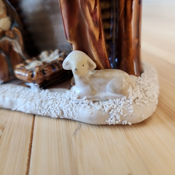 Vintage Ceramic Nativity Scene Christmas Figurine Statue Holiday Decor Creche - Picture 7 of 11